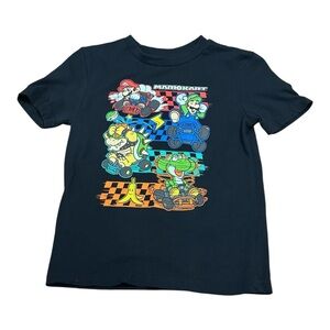 Mario Kart Graphic T-Shirt Black Size 6